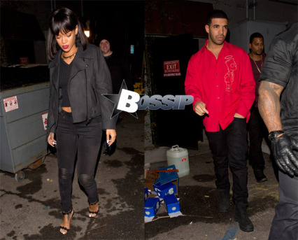 One Mo’ ‘Gin?  Drizzy And RihRih Caught Leavin’ Club Together In Hollyweird [Photos]