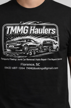 TMMG Haulers Black Short Sleeve Service T-Shirt