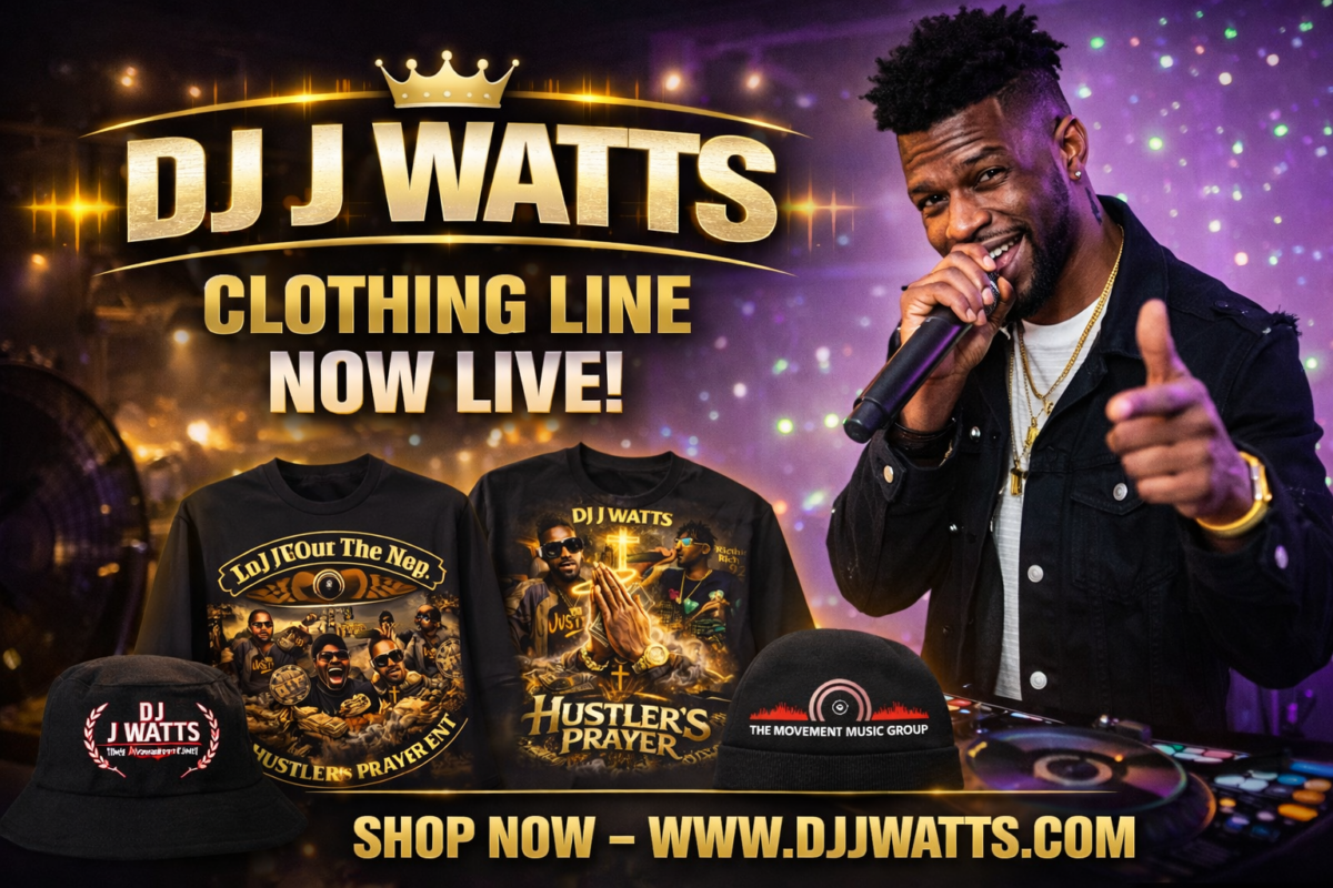 DJ J Watts Clothing & DJ Brand Officially Launches — Shop Now at DJJWatts.com