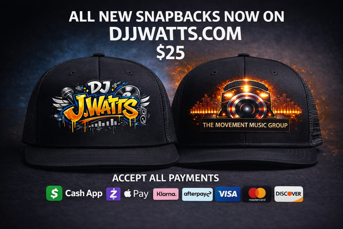 All New DJ J Watts Snapbacks Now Available – Only $25