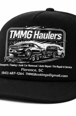 TMMG Haulers Black Trucker SnapBack Hat