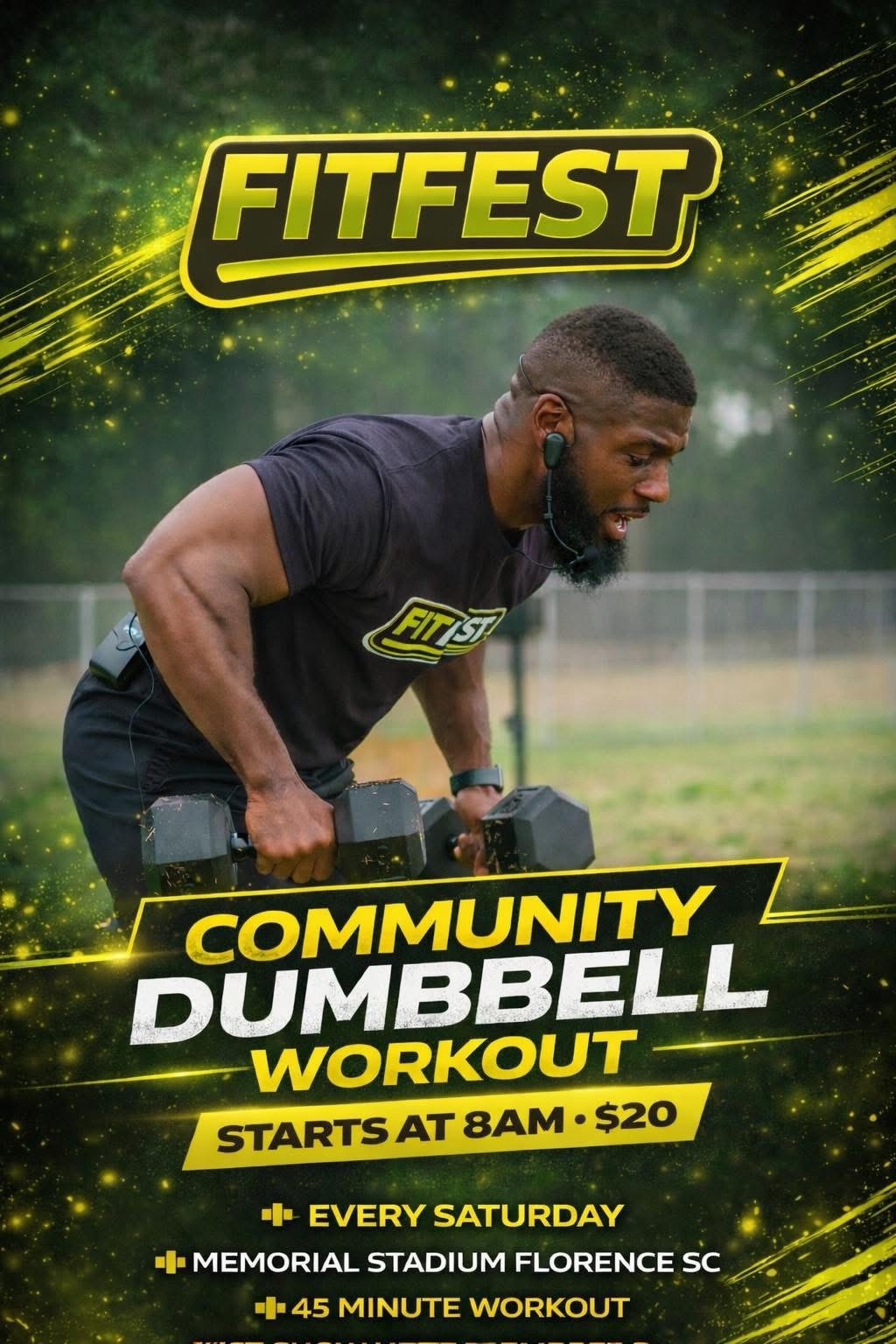 FitFest Community Dumbbell Workout – Florence, SC
