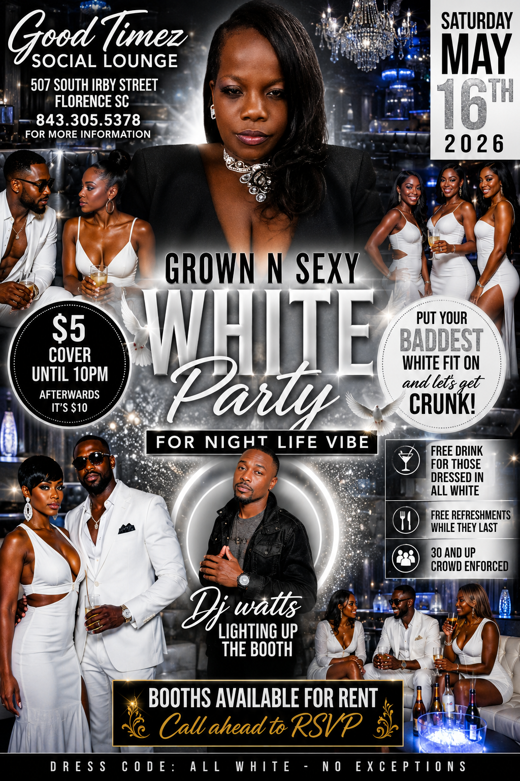Grown N Sexy White Party – Good Timez Social Lounge
